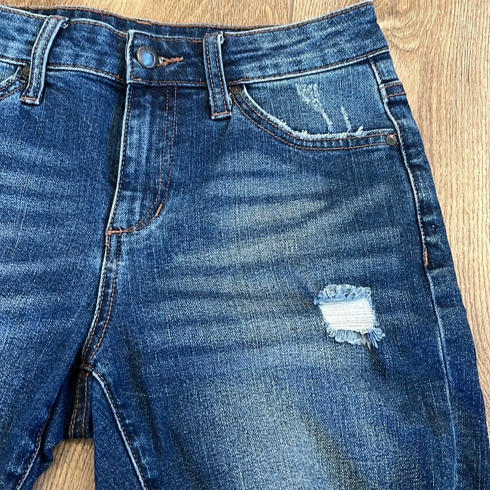 Joe’s jean cut off distressed blue jean shorts size 25 - Picture 2 of 5